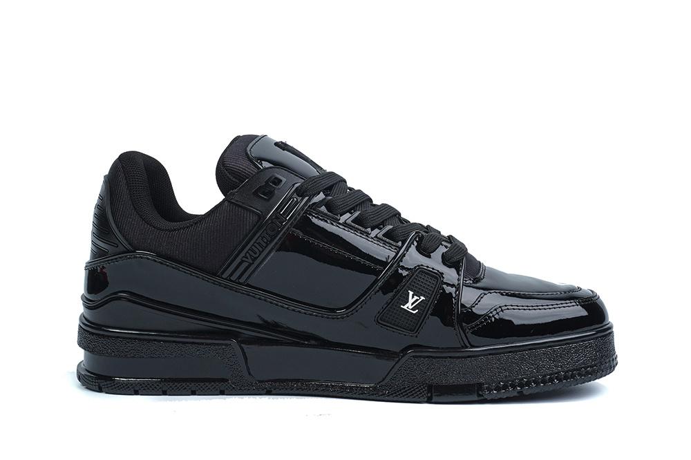 PK god Louis Vuitton Patent Leather Triple Black retail materials ready to ship